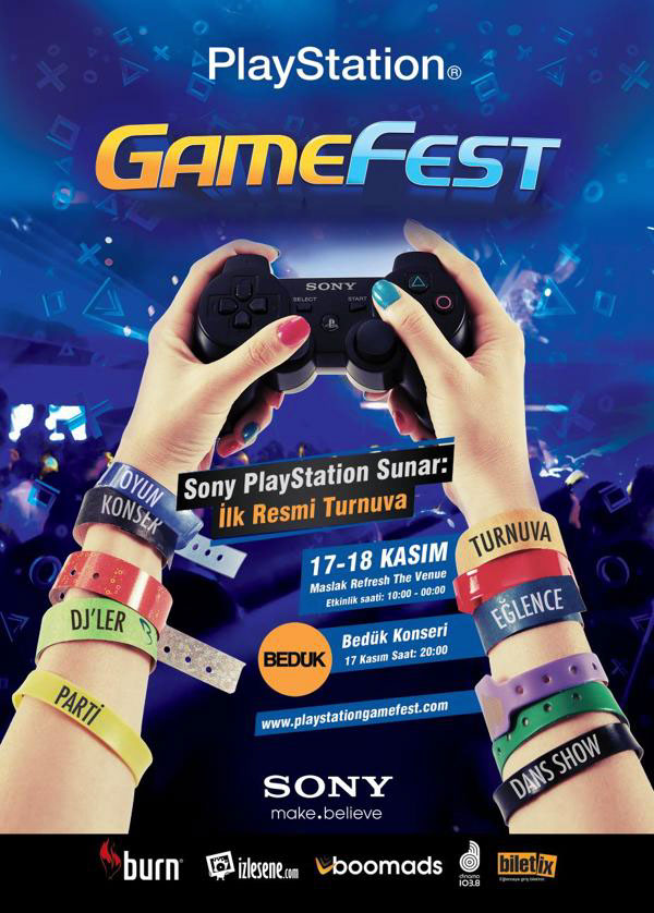 Sony Playstation Gamefest Poster Design
